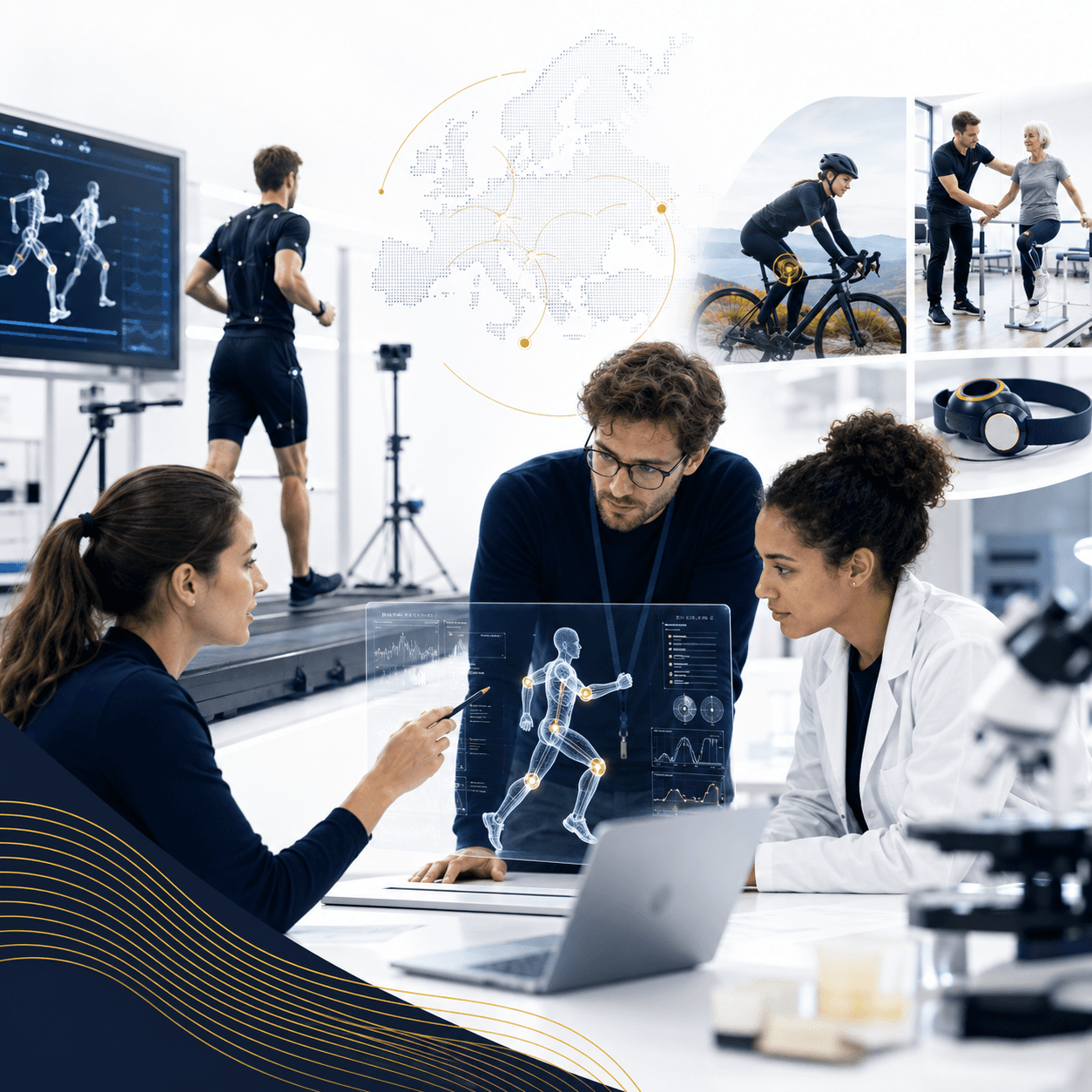 Researchers working across sport science, biomechanics and rehabilitation technology